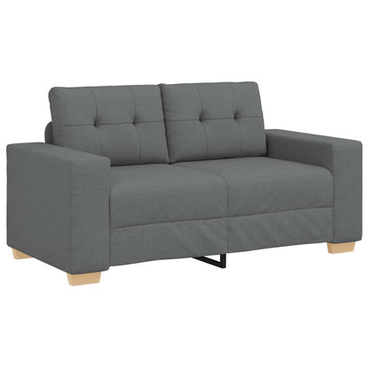 Sofa Set mit Kissen mit Kissen 3 pcs Grau Stoff