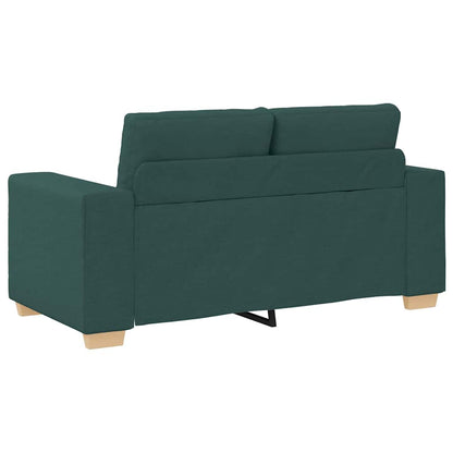 Sofa Set mit Kissen mit Kissen 3 pcs Dunkelgrün Stoff