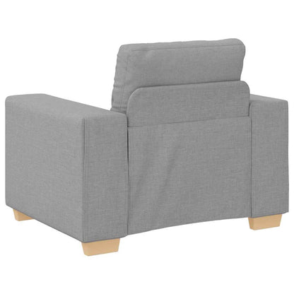 Sofa Set mit Kissen mit Kissen 3 pcs Grau Stoff