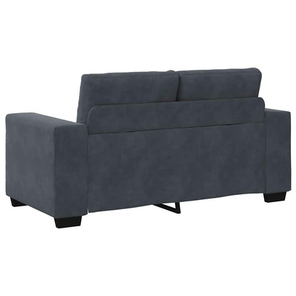 Sofa Set mit Kissen 3 pcs Grau 221 x 78 x 80 cm Samt