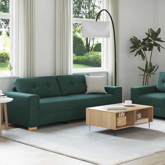 Sofa Set mit Kissen 2 pcs Gelb 221 x 78 x 80 cm Stoff