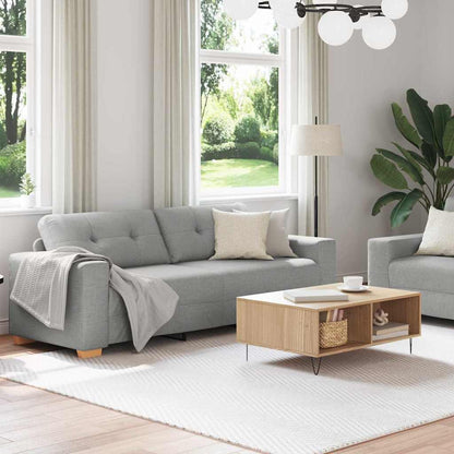 Sofa Set mit Kissen 2 pcs Grau 221 x 78 x 80 cm Stoff