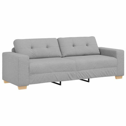 Sofa Set mit Kissen 2 pcs Grau 221 x 78 x 80 cm Stoff