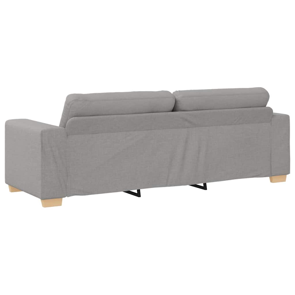 Sofa Set mit Kissen 2 pcs Grau 221 x 78 x 80 cm Stoff