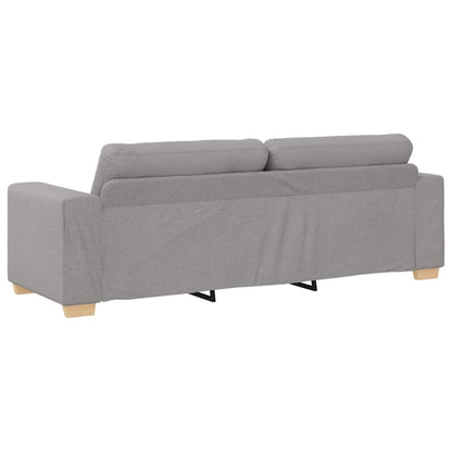 Sofa Set mit Kissen 2 pcs Grau 221 x 78 x 80 cm Stoff