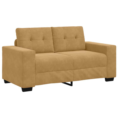Sofa Set 2 pcs Braun 221 x 78 x 80 cm Samt