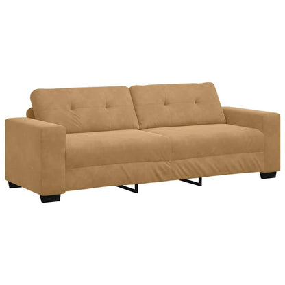 Sofa Set 2 pcs Braun 221 x 78 x 80 cm Samt