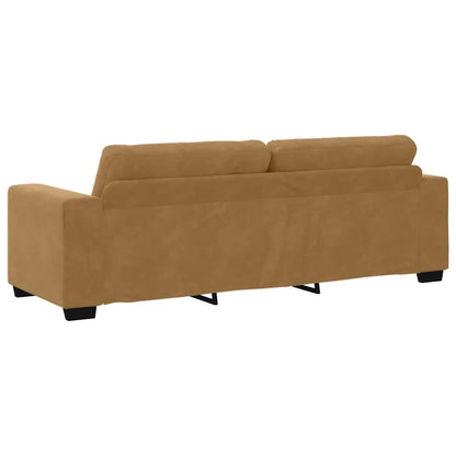 Sofa Set 2 pcs Braun 221 x 78 x 80 cm Samt