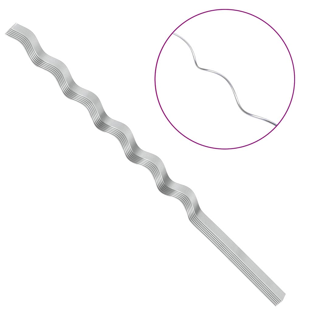 Spiral-Pflanzenstützen 50 pcs Silber 150 cm Verzinkter Stahl