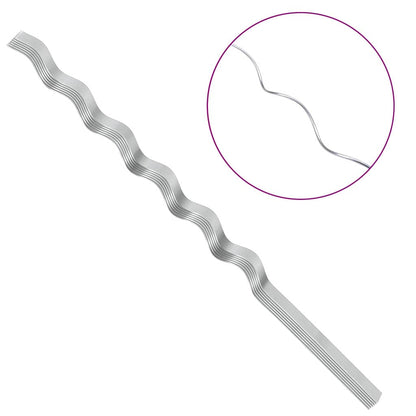 Spiral-Pflanzenstützen 50 pcs Silber 150 cm Verzinkter Stahl