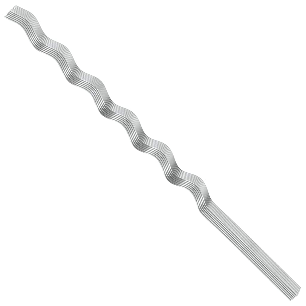 Spiral-Pflanzenstützen 50 pcs Silber 150 cm Verzinkter Stahl