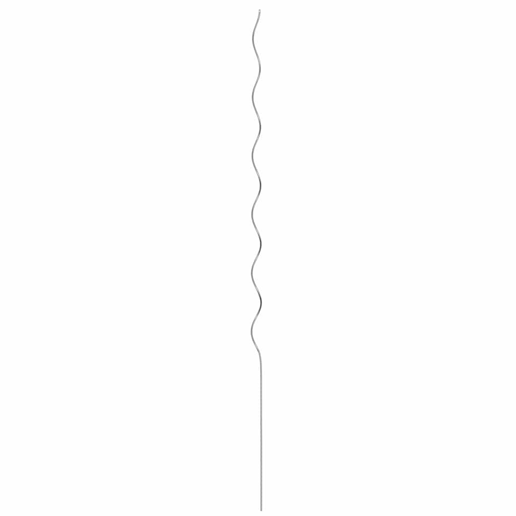 Spiral-Pflanzenstützen 50 pcs Silber 150 cm Verzinkter Stahl