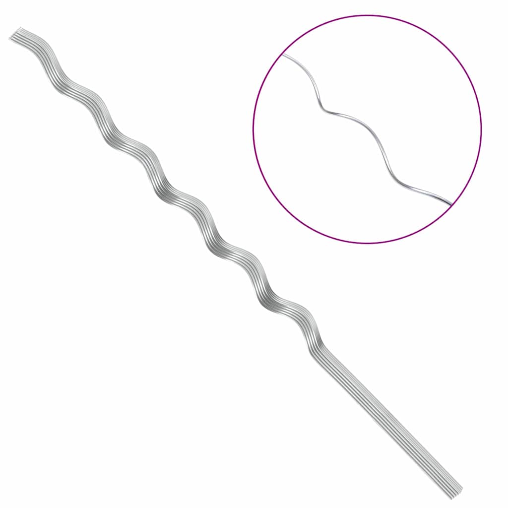 Spiral-Pflanzenstützen 20 pcs Silber 150 cm Verzinkter Stahl