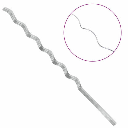Spiral-Pflanzenstützen 20 pcs Silber 150 cm Verzinkter Stahl