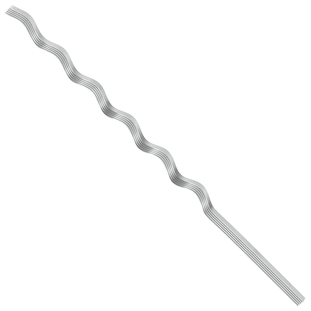Spiral-Pflanzenstützen 20 pcs Silber 150 cm Verzinkter Stahl