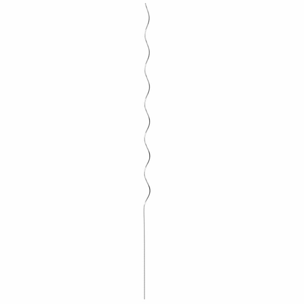 Spiral-Pflanzenstützen 5 pcs Silber 150 cm Verzinkter Stahl