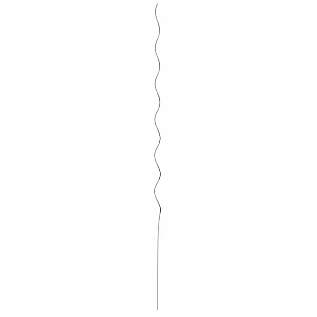 Spiral-Pflanzenstützen 5 pcs Silber 150 cm Verzinkter Stahl