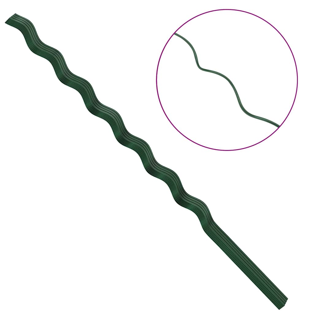 Spiral-Pflanzenstützen 50 pcs Grün 170 cm