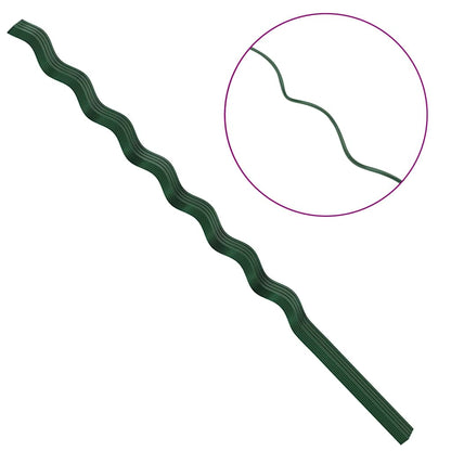 Spiral-Pflanzenstützen 50 pcs Grün 170 cm