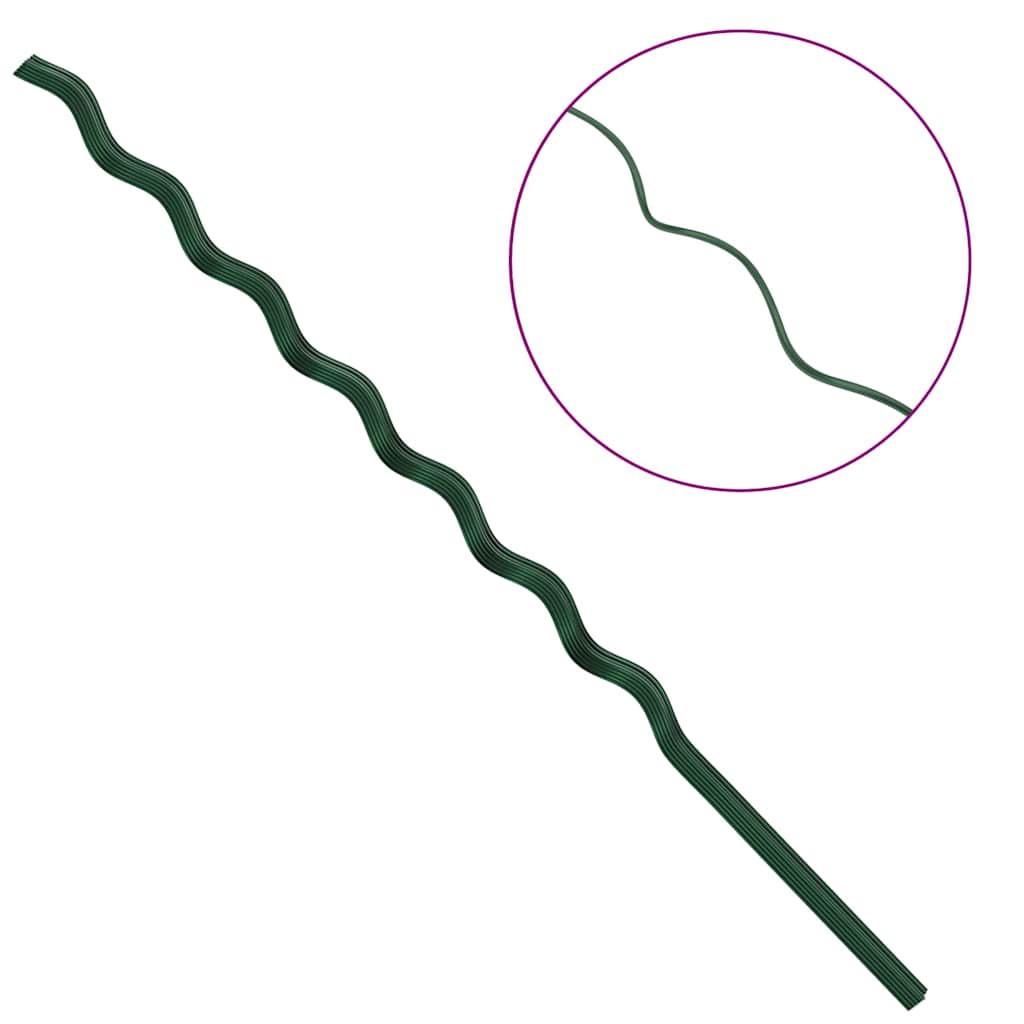 Spiral-Pflanzenstützen 20 pcs Grün 170 cm