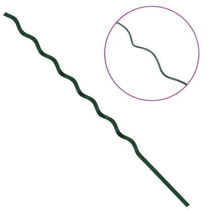 Spiral-Pflanzenstützen 5 pcs Grün 170 cm