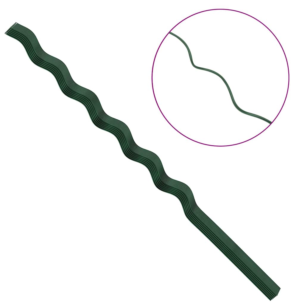 Spiral-Pflanzenstützen 50 pcs Grün 150 cm