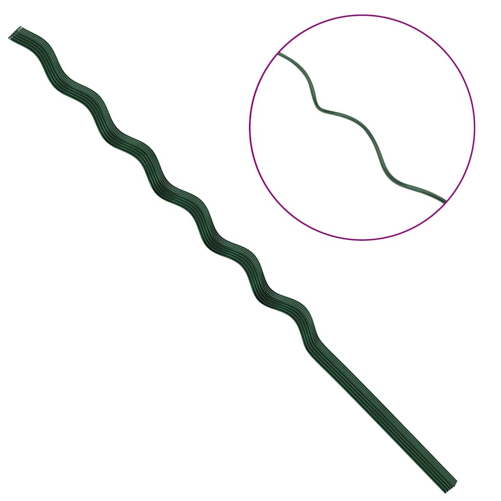 Spiral-Pflanzenstützen 20 pcs Grün 150 cm