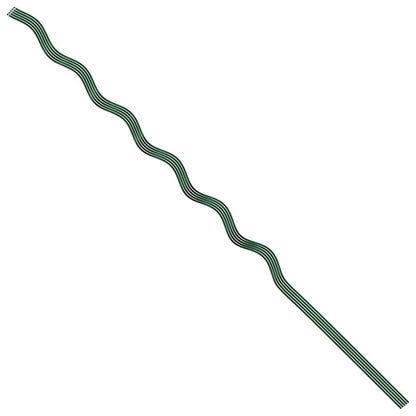 Spiral-Pflanzenstützen 5 pcs Grün 150 cm