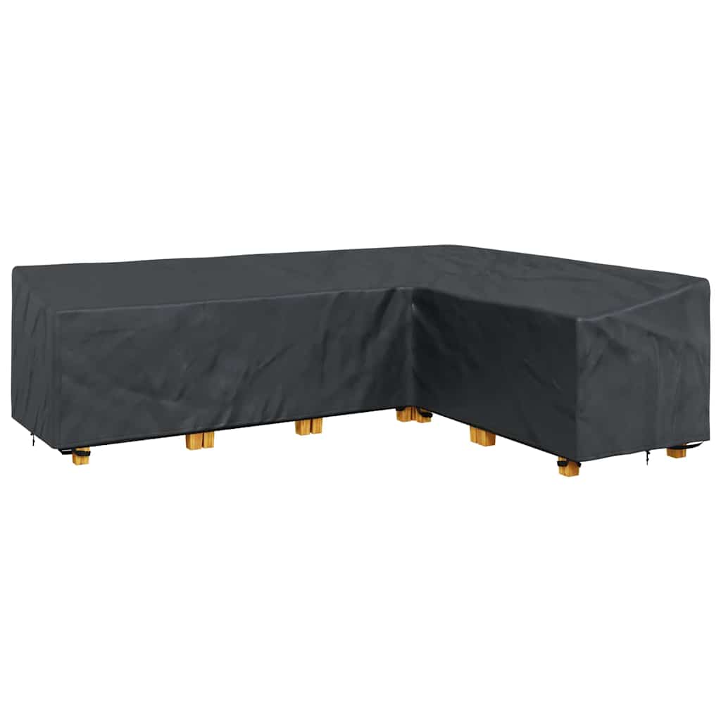 Gartenmöbelabdeckung Schwarz 286 x 222 x 80 cm 420D-Gewebe