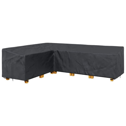 Gartenmöbelabdeckung Schwarz 286 x 222 x 80 cm 210D-Gewebe