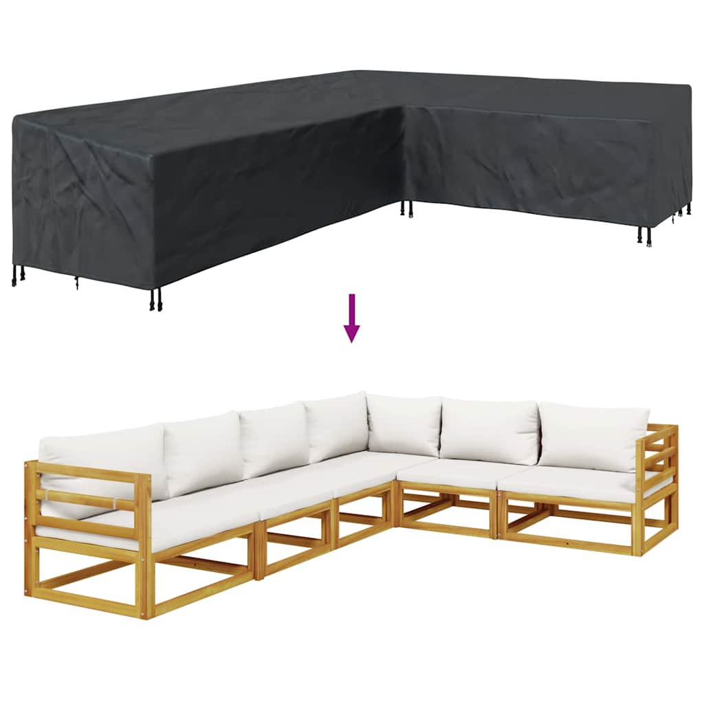 Gartenmöbelabdeckung 330 x 255 x 80 cm 420D Oxford Stoff