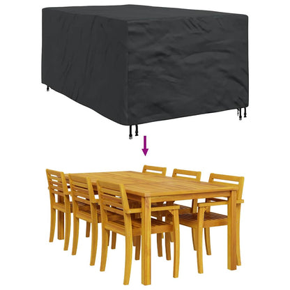 Gartenmöbelabdeckung Schwarz 143 x 225 x 90 cm 600D