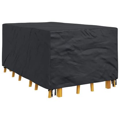 Gartenmöbelabdeckung Schwarz 143 x 225 x 90 cm 600D