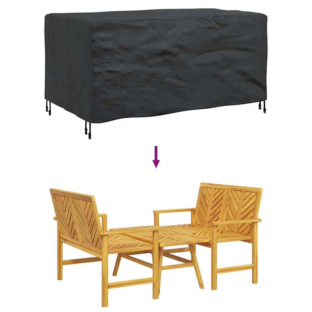 Gartenmöbelabdeckung Schwarz 150 x 90 x 75 cm 420D