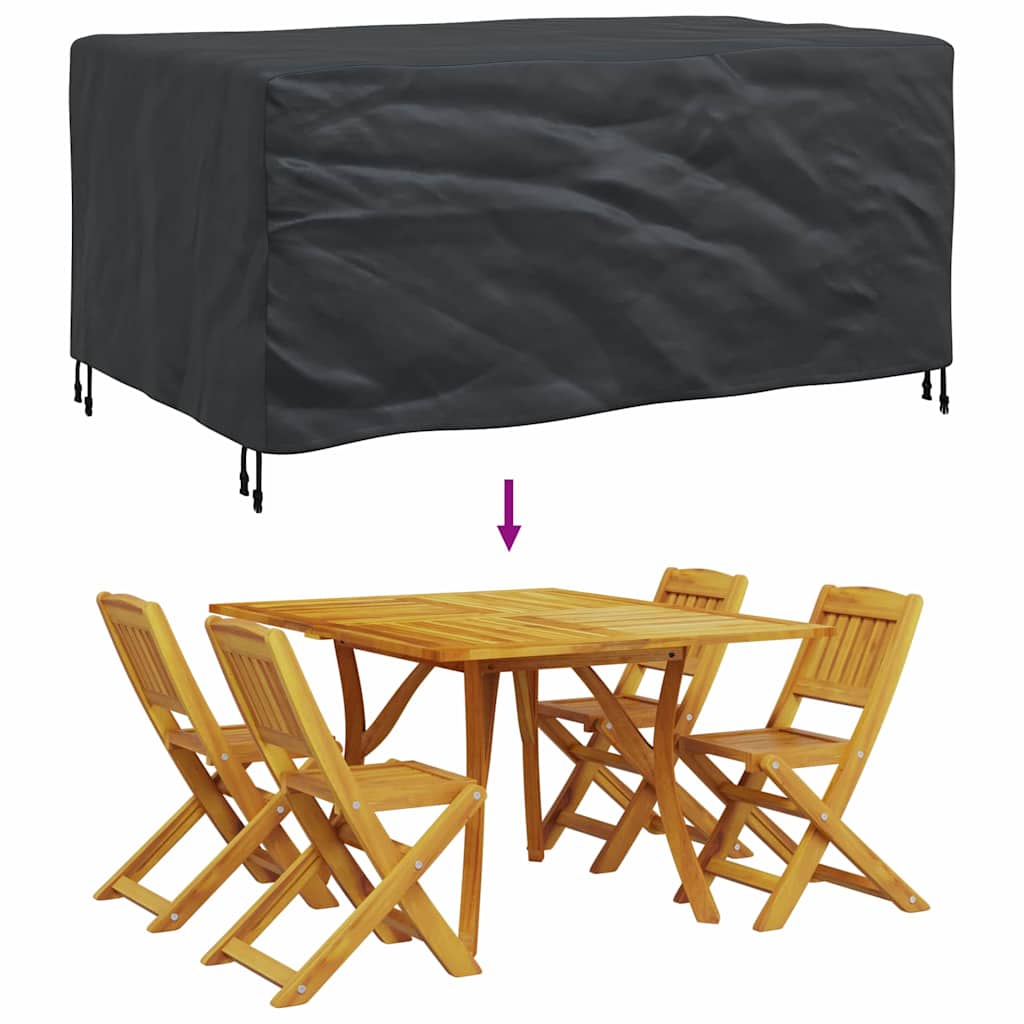 Gartenmöbelabdeckung Schwarz 172 x 113 x 73 cm 600D