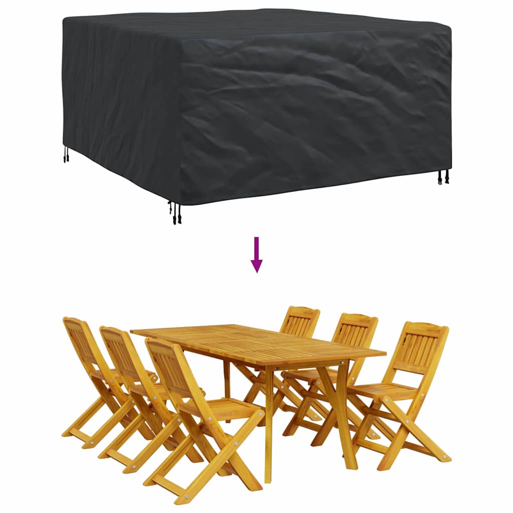 Gartenmöbelabdeckung Schwarz 180 x 190 x 85 cm 420D