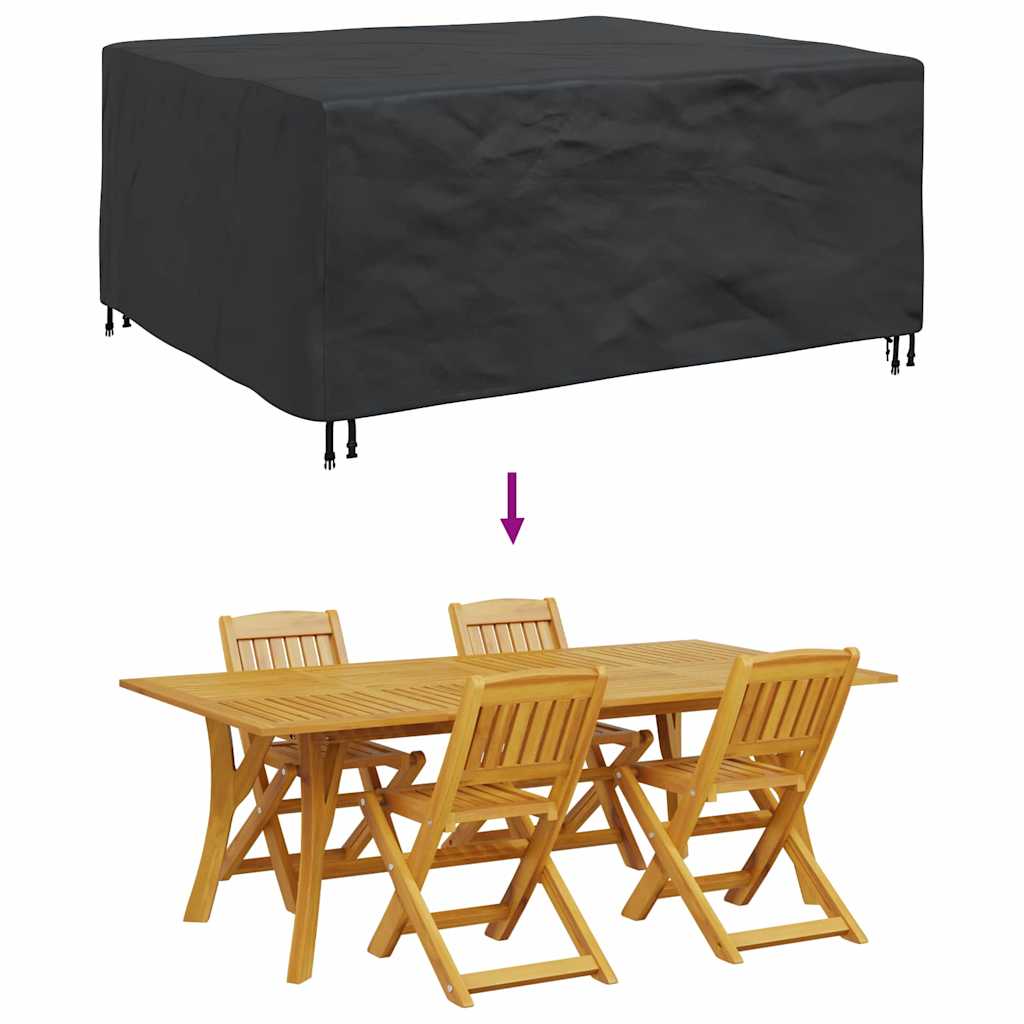 Gartenmöbelabdeckung Schwarz 200 x 160 x 70 cm 210D