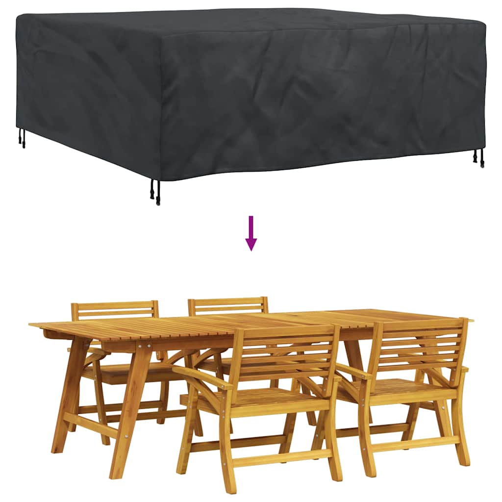 Gartenmöbelabdeckung Schwarz 200 x 190 x 85 cm 600D