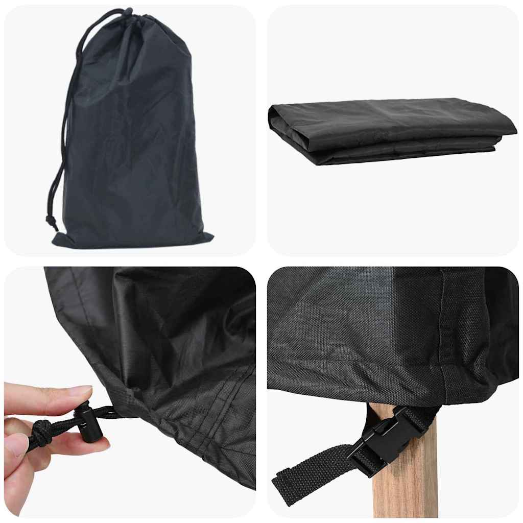 Gartenmöbelabdeckung Schwarz 200 x 150 x 85 cm 210D