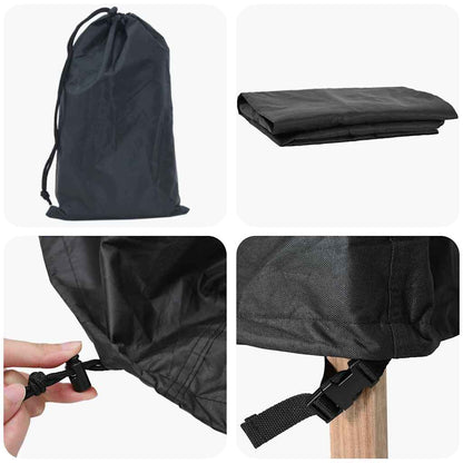 Gartenmöbelabdeckung Schwarz 200 x 150 x 85 cm 210D