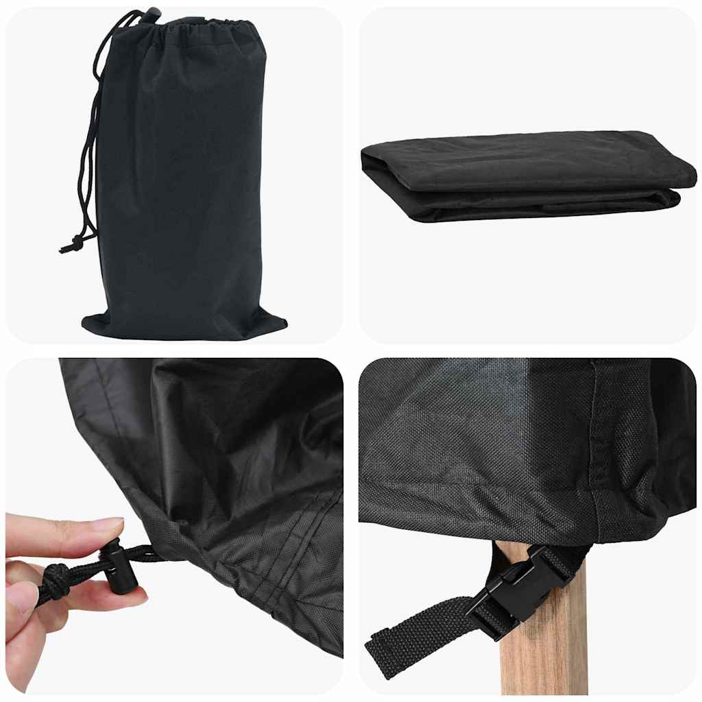 Gartenmöbelabdeckung Schwarz 200 x 150 x 85 cm 600D