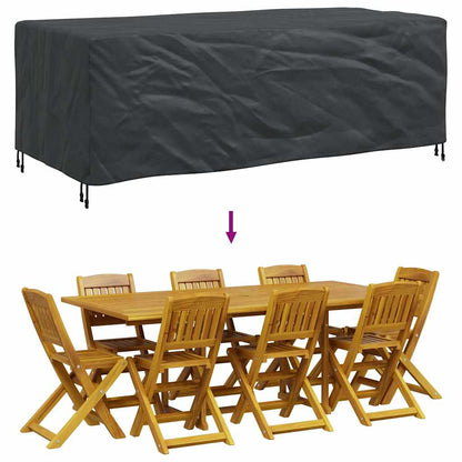 Gartenmöbelabdeckung Schwarz 220 x 110 x 70 cm 210D