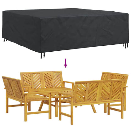 Gartenmöbelabdeckung Schwarz 220 x 220 x 70 cm 420D