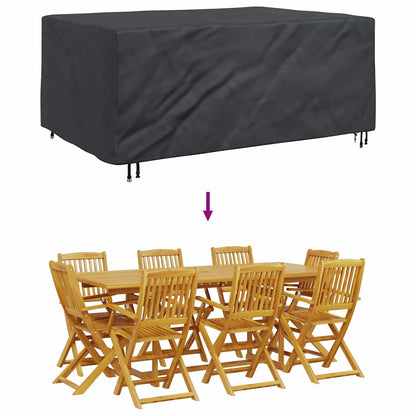 Gartenmöbelabdeckung Schwarz 220 x 150 x 85 cm 210D