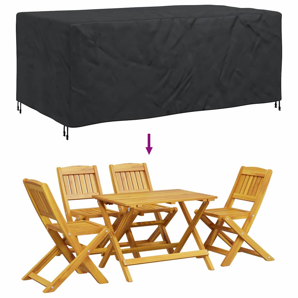 Gartenmöbelabdeckung Schwarz 240 x 110 x 70 cm 420D