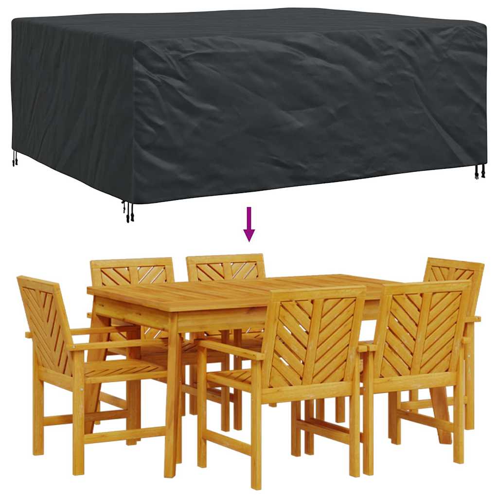 Gartenmöbelabdeckung Schwarz 250 x 210 x 70 cm 420D