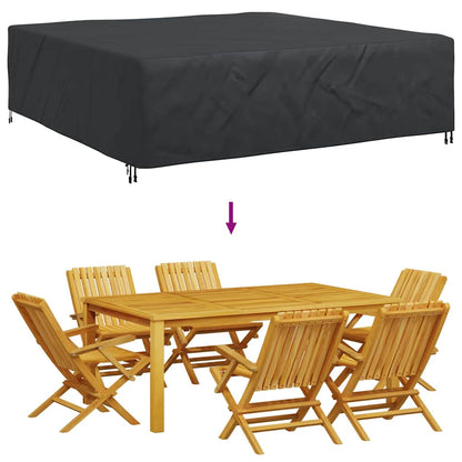 Gartenmöbelabdeckung Schwarz 260 x 260 x 70 cm 210D