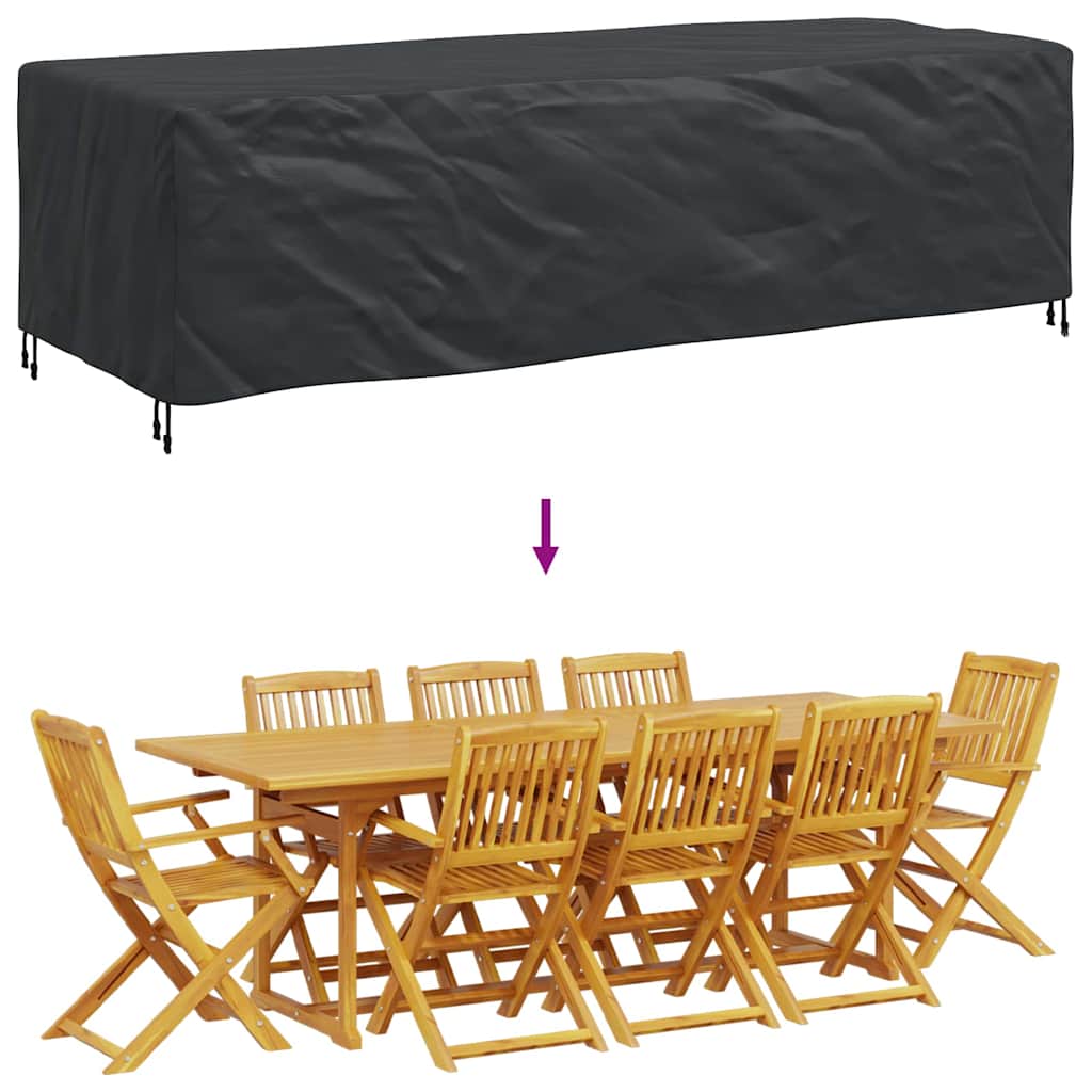 Gartenmöbelabdeckung Schwarz 270 x 110 x 70 cm 600D