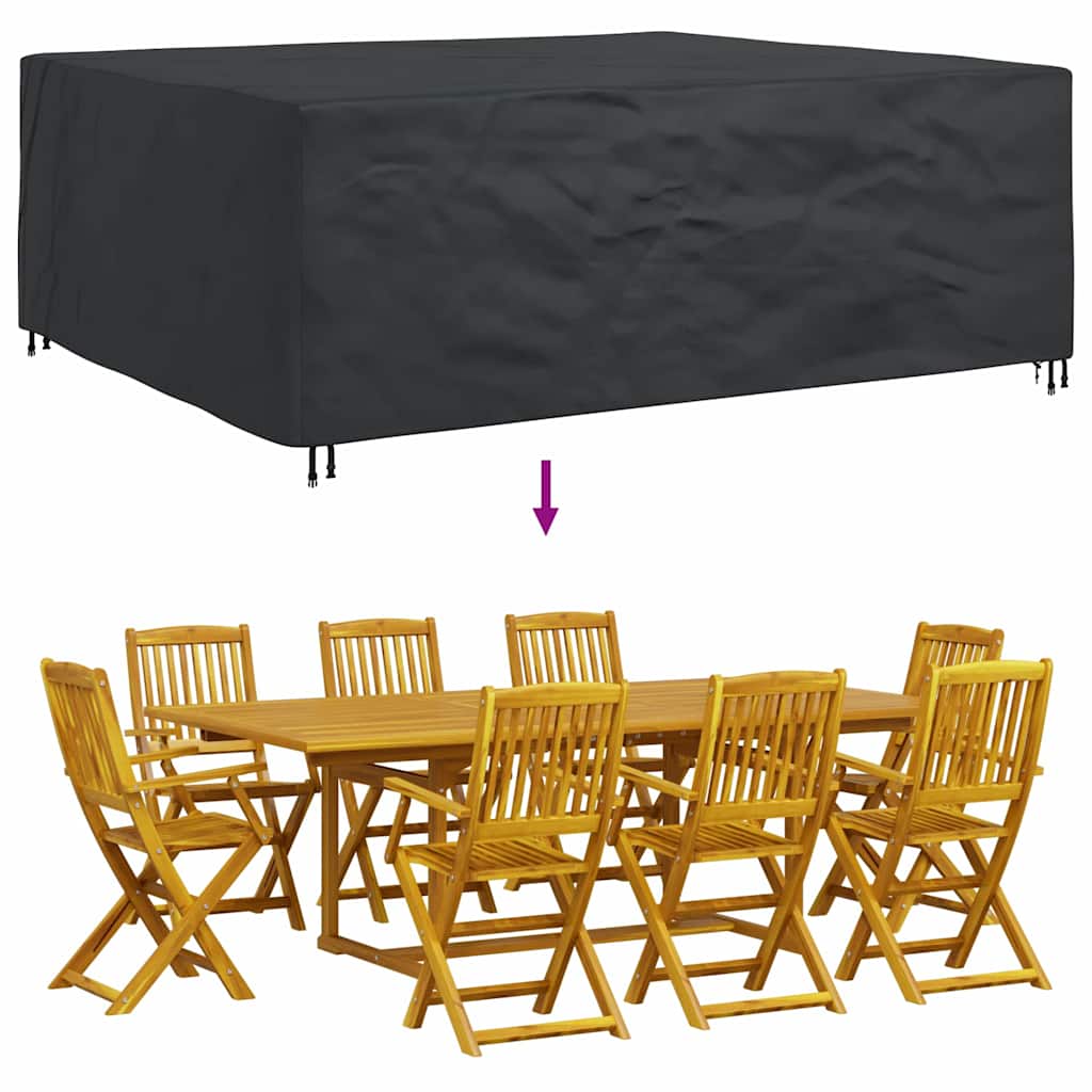 Gartenmöbelabdeckung Schwarz 300 x 250 x 100 cm 210D