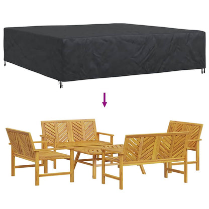 Gartenmöbelabdeckung Schwarz 300 x 300 x 70 cm 210D
